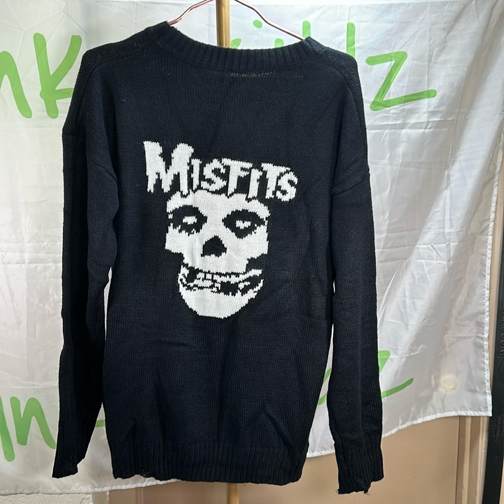 Misfits Ripped Woven Sweater